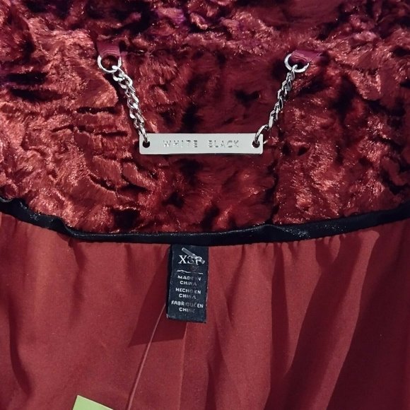 NWT WHITE HOUSE BLACK MARKET FAUX PERSIAN LAMB WOMENS COAT SZ XS PETITE $298 NEW - Picture 6 of 7